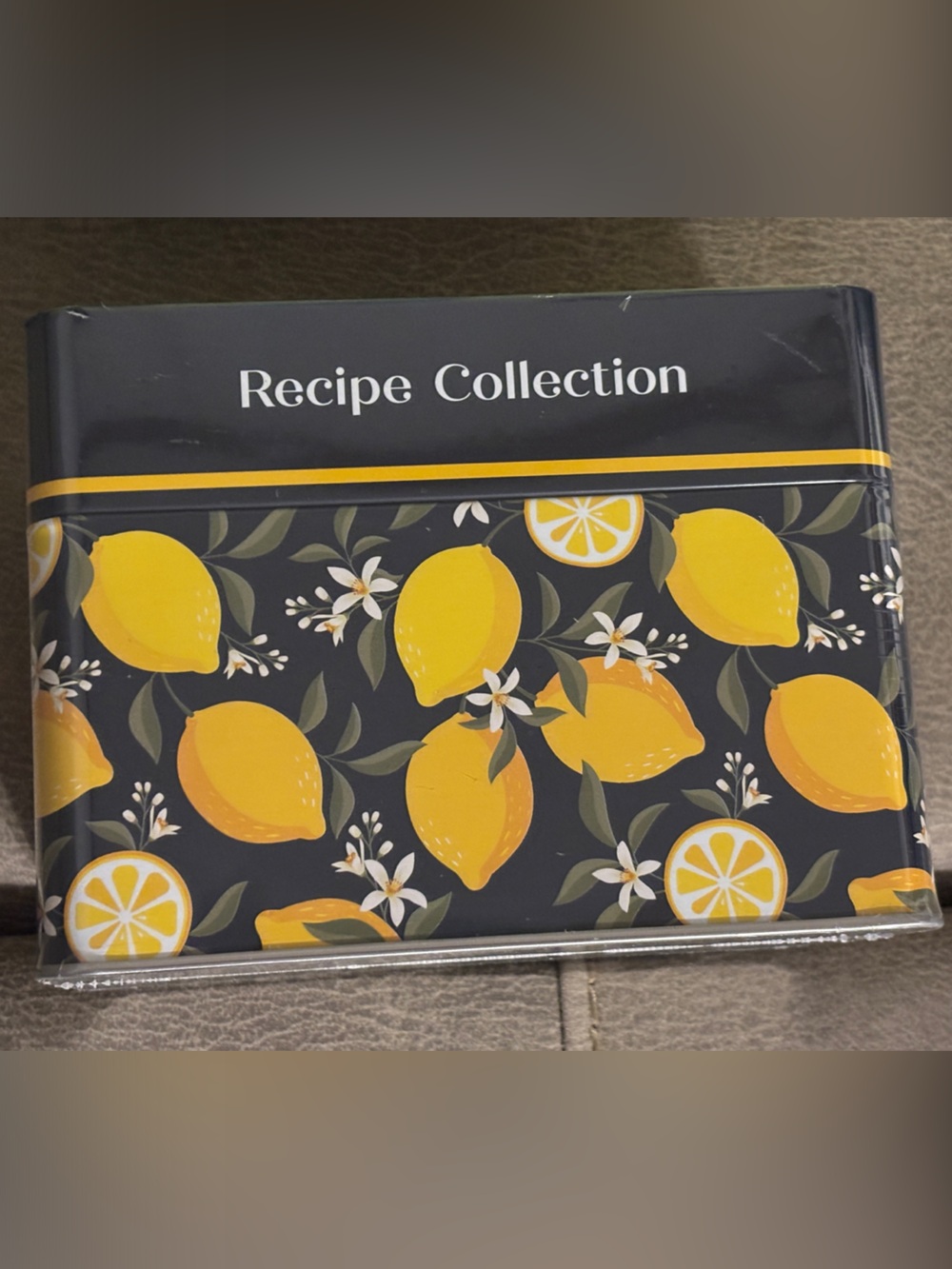 Recipe Box Lemons Recipe Cards Kitchen Decor